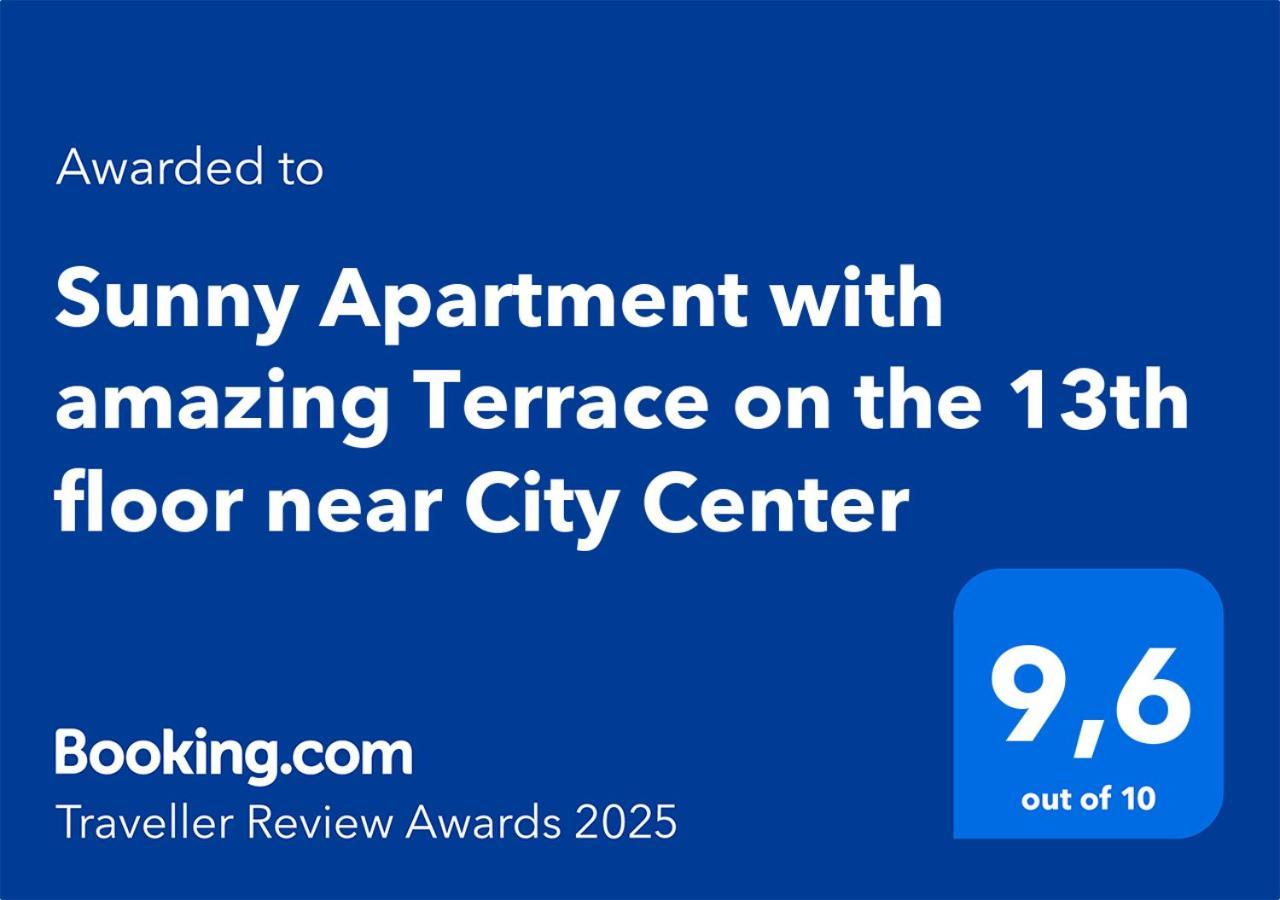Sunny Apartment With Amazing Terrace On The 13Th Floor Near City Center Bratislava Bagian luar foto